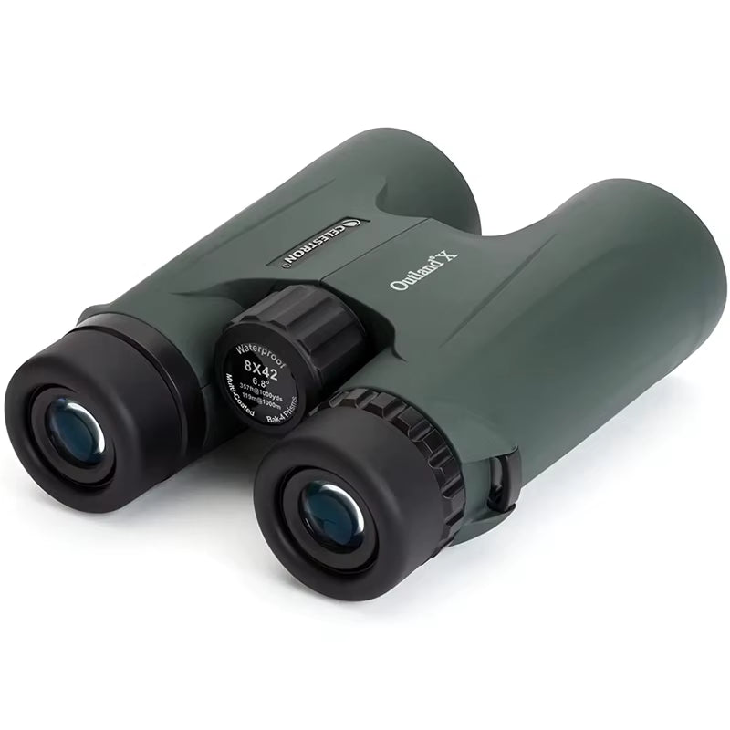 Celestron Outland X 8X42 10X42 Green Binoculars Waterproof & Fogproof Binoculars for Adults Multi-Coated Optics and Bak-4 Prisms