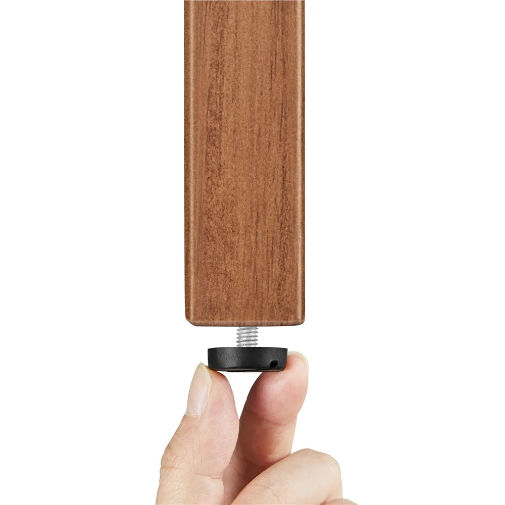 2Pcs Mid-Century Upholstered Faux Leather Armchair with Solid Wood Legs, Light Brown