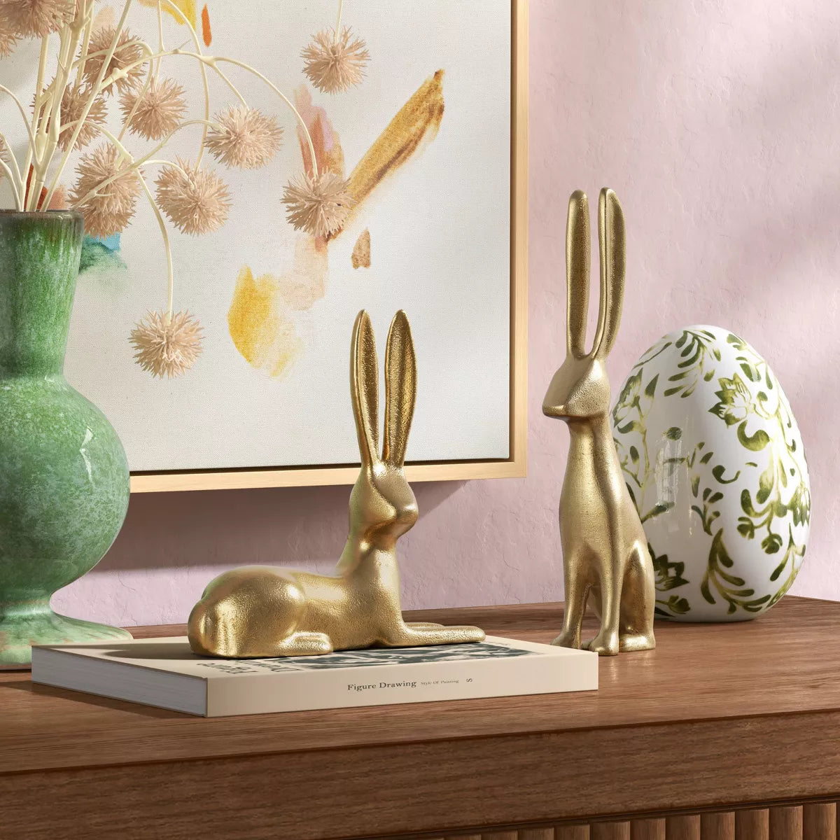 Easter Gold Metal Sitting Bunny - Threshold™