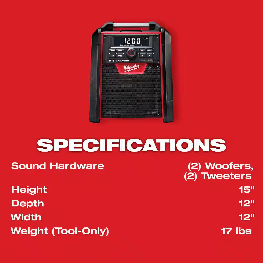 M18 Lithium-Ion Cordless Jobsite Radio/Charger