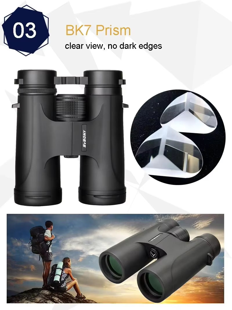 F9333A/F9333B Binoculars 10X42/8X32 Telescope Powerful Professional HD Long Range Camping Equipment for Traving Suvival