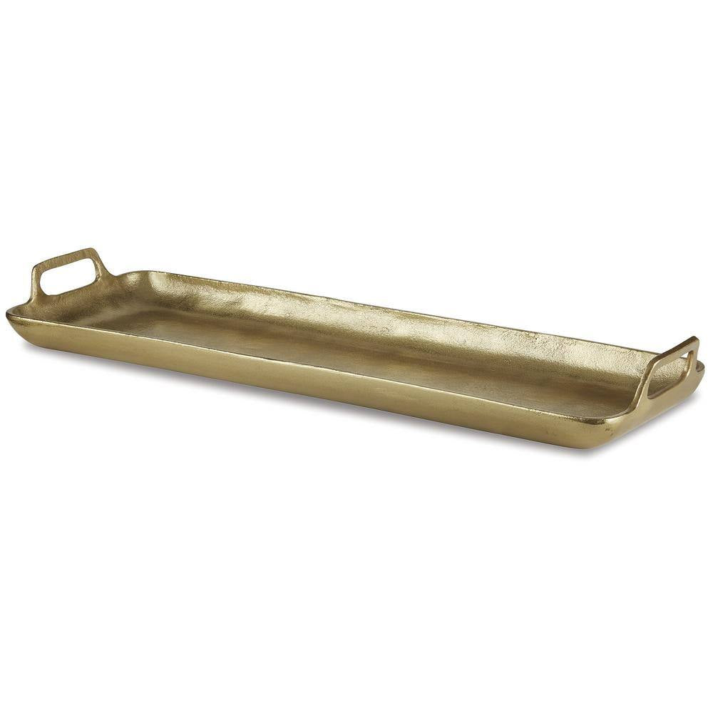 Posy Gold Finish Tray