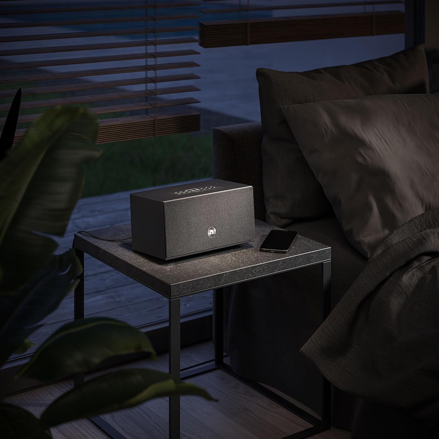 C5 MKII W Multiroom Speaker – Compact Bluetooth Speaker for TV, Movies & Music – Wifi Compatible W/Iphone, Google Chromecast, Spotify & Smart Home High-Fidelity Sound - Black