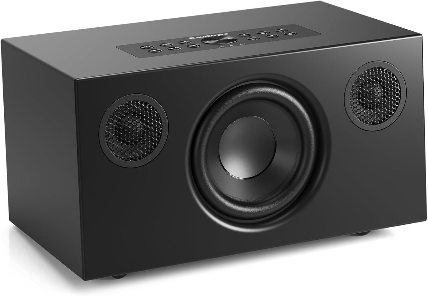 C5 MKII W Multiroom Speaker – Compact Bluetooth Speaker for TV, Movies & Music – Wifi Compatible W/Iphone, Google Chromecast, Spotify & Smart Home High-Fidelity Sound - Black