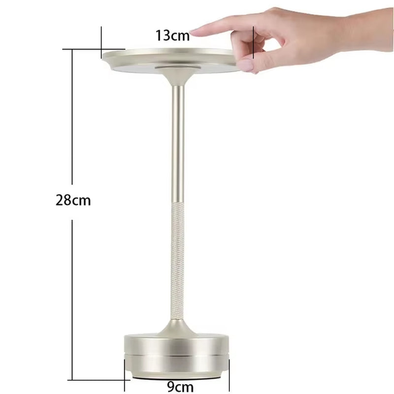 Table Lamp Touch Rechargeable Desk Lamp Wireless Reading Lamp for Bar Restaurant Bedroom Home Outdoor Decor Creative Gifts