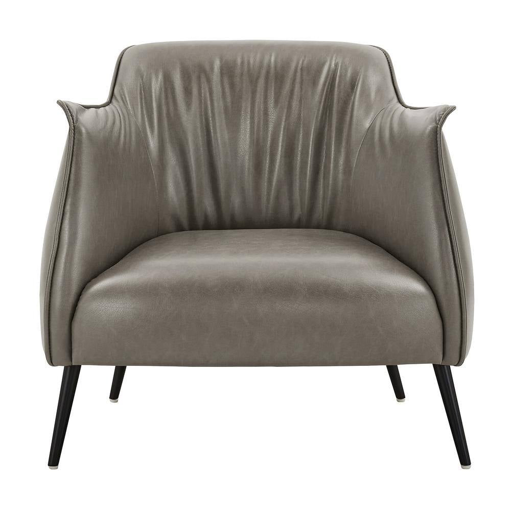 Grey Leather Gel Armchair