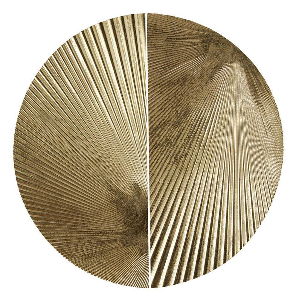 Anky Metal Gold Half-Moon 2-Piece Metal Wall Decor Set