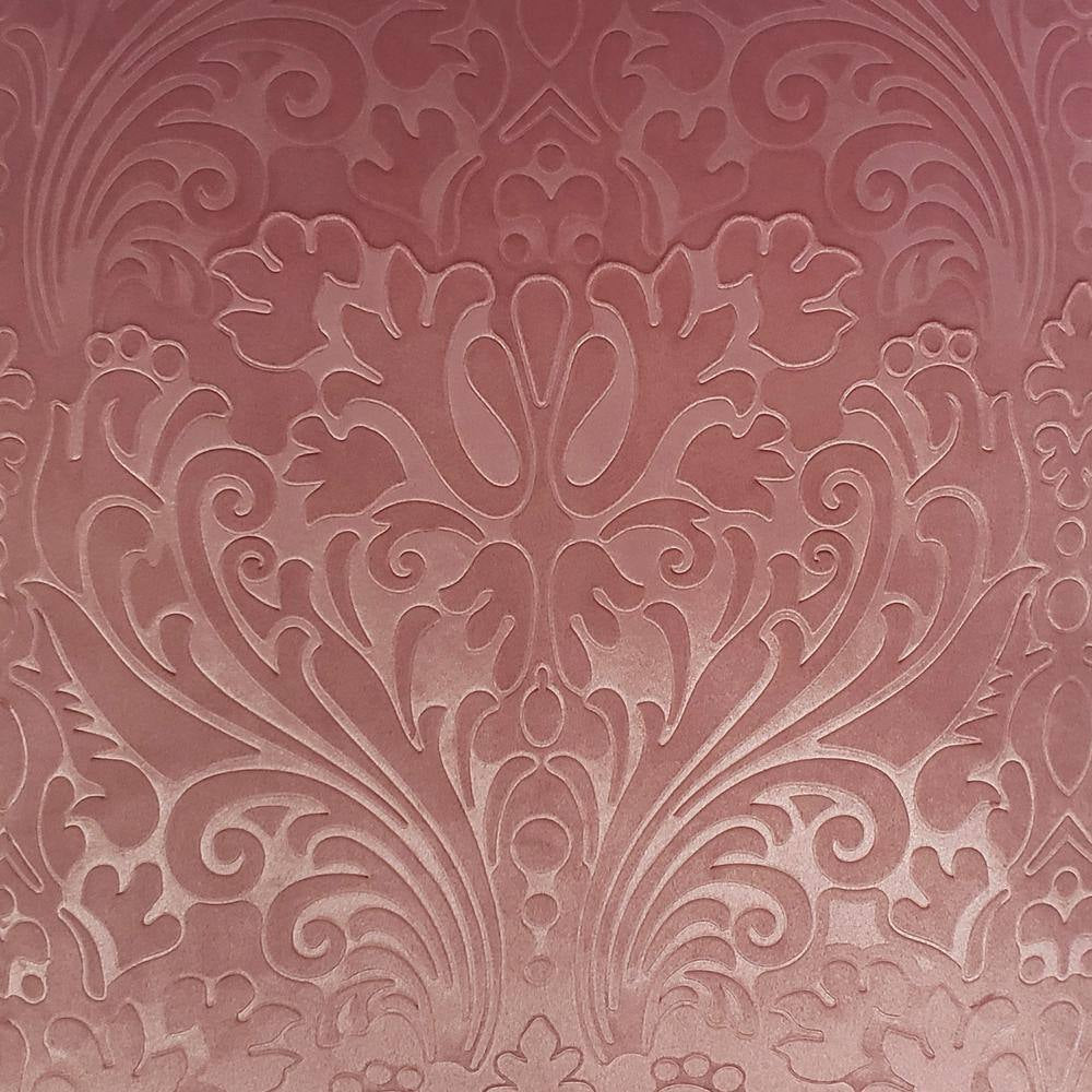 Coral Chevron Velvet 20 In. X 20 In. Throw Pillow