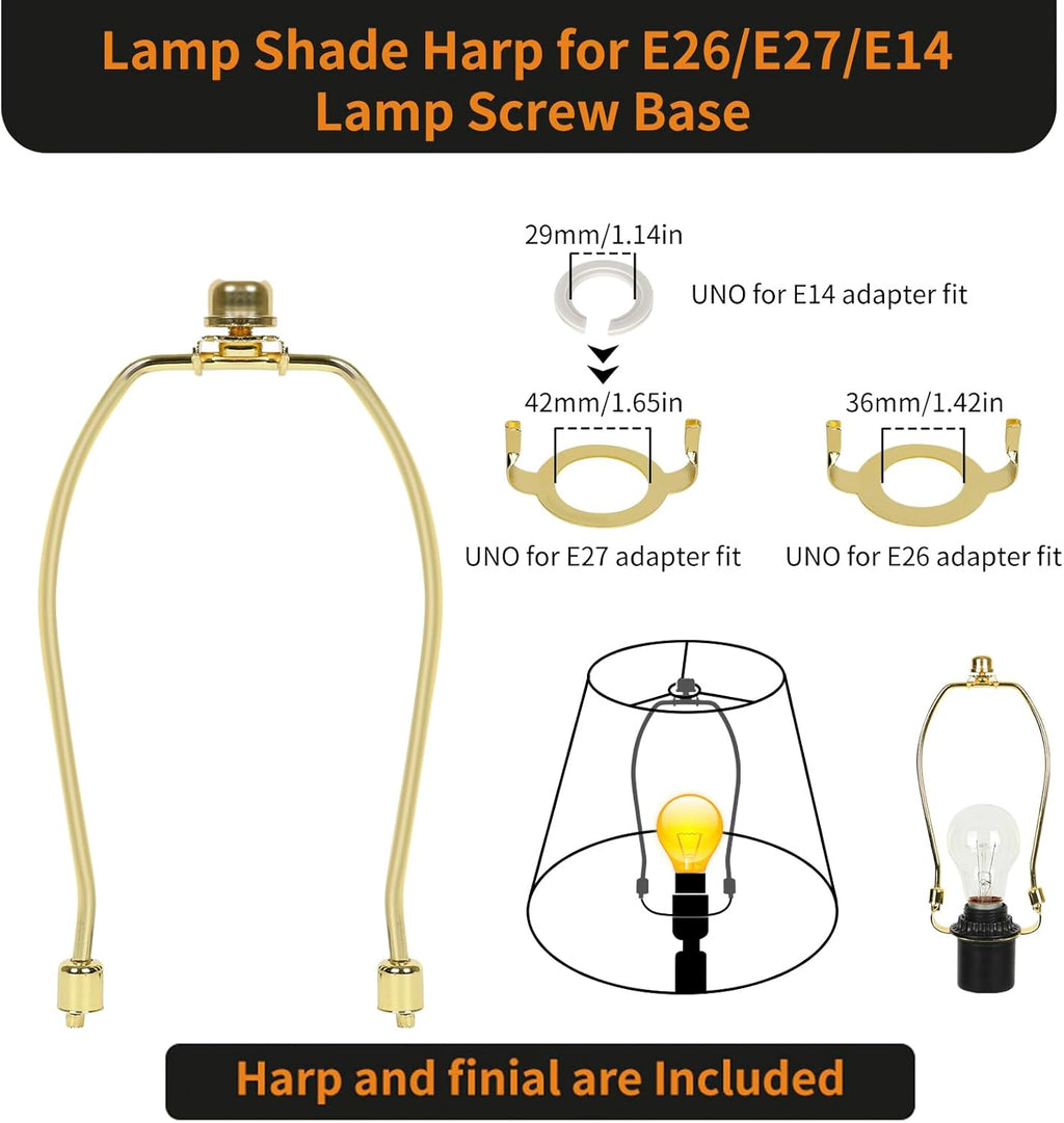 Black Lamp Shades Set of 2, Barrel Lampshade with Sky Stars Design, 7X13X9 Inch Lamphades for Table Floor Lamp, Easy Assembly Required Fabric Lamp Cover, Lamp Shade Harp Holder Included