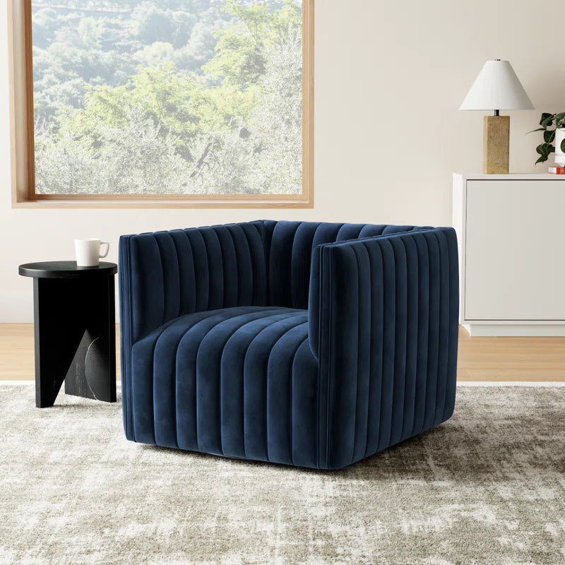 Brandt Upholstered Swivel Armchair
