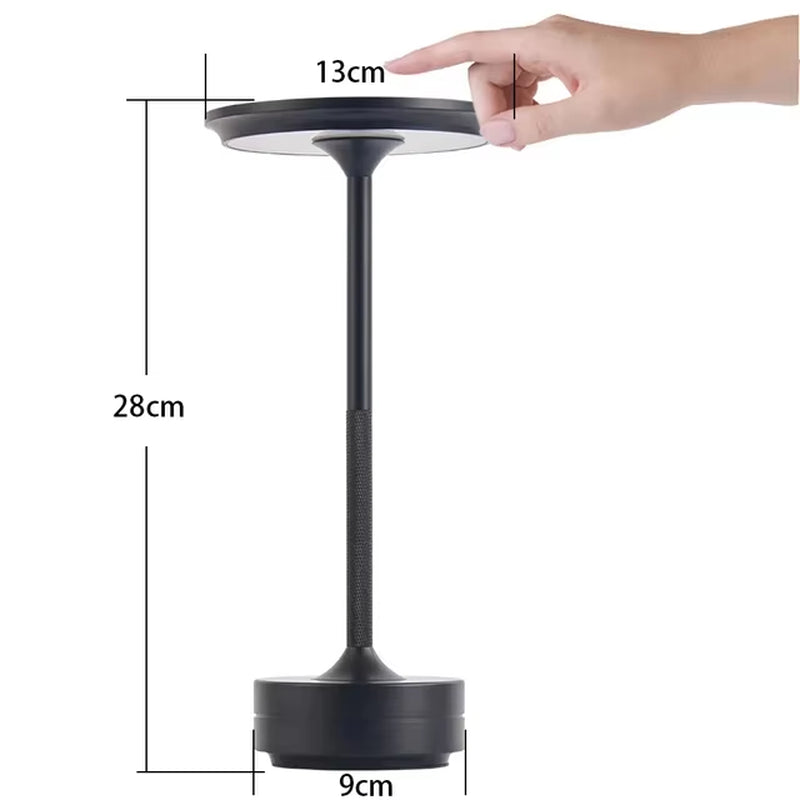 Table Lamp Touch Rechargeable Desk Lamp Wireless Reading Lamp for Bar Restaurant Bedroom Home Outdoor Decor Creative Gifts