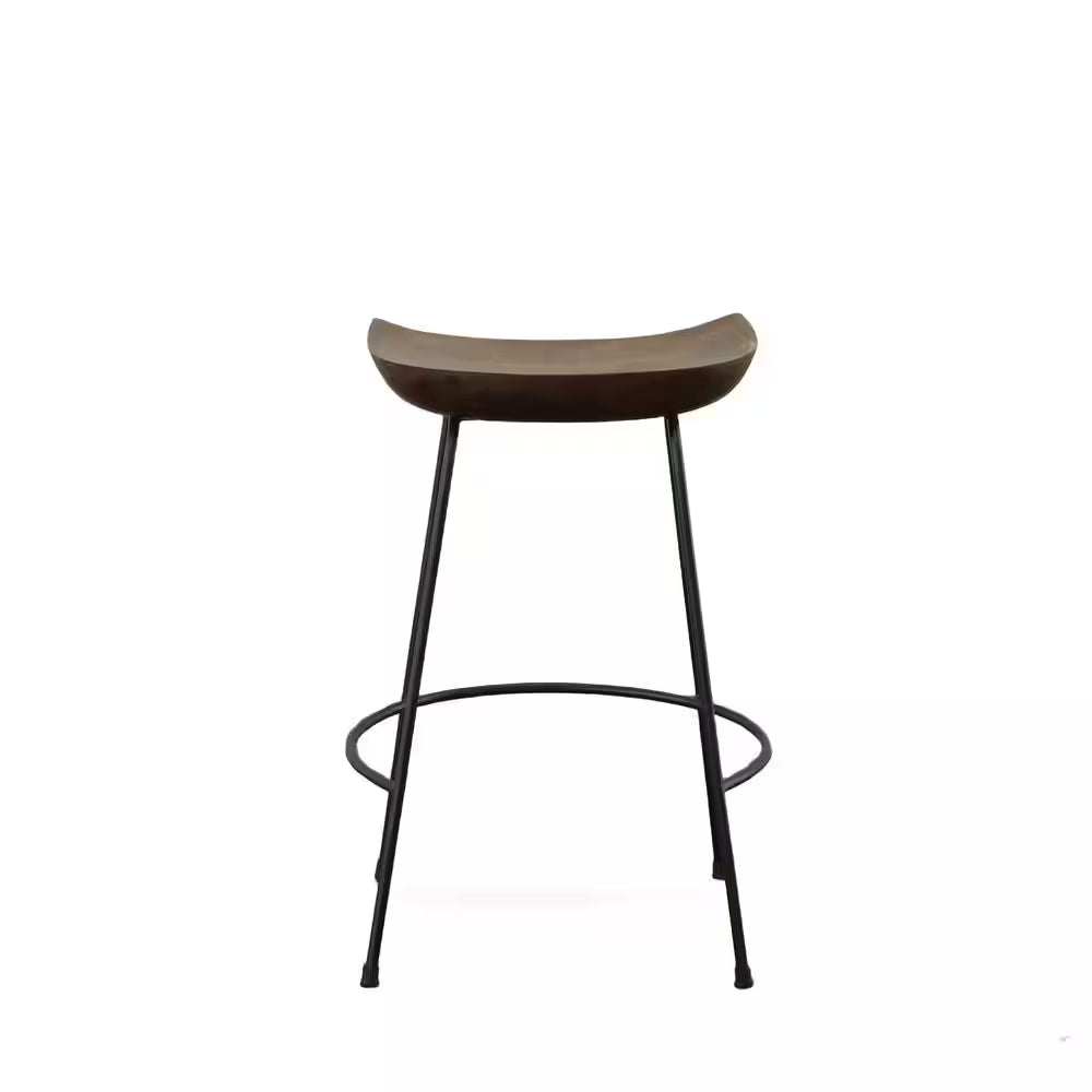 Diya 25 In. Chestnut Stationary Stool (Set of 2)