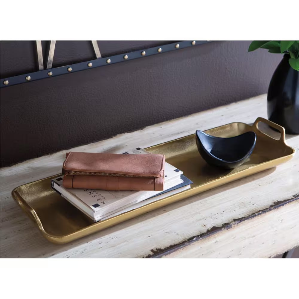 Posy Gold Finish Tray