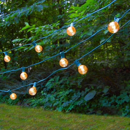 25 Ft. 25-Light Gold Mercury Globe String Lights