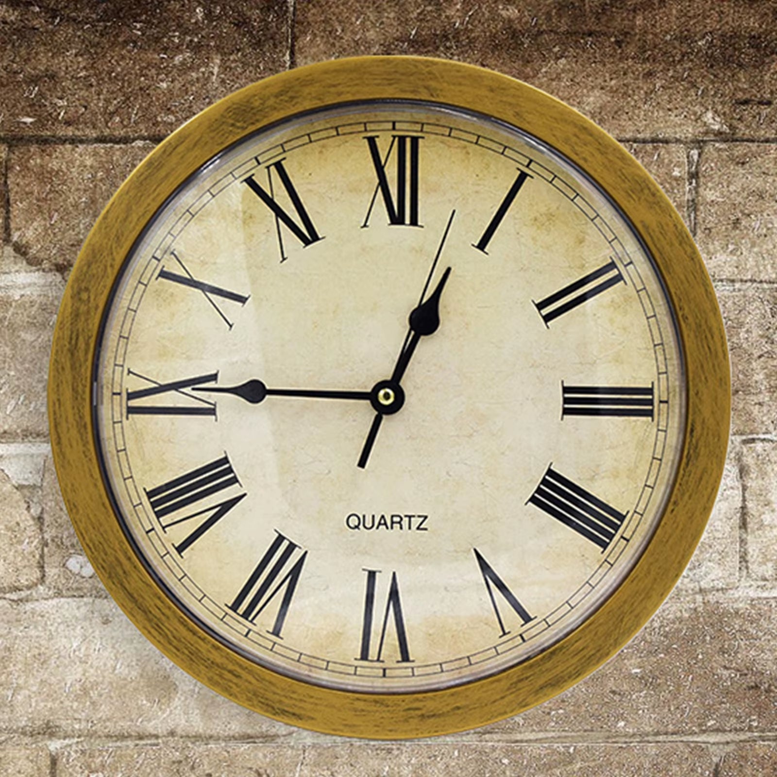 Plastic Secret Safe Wall Clock 10-Inch Vintage Decor Clock Diversion Safe Wall Clock Safety Box for Home Office Decoration Safe