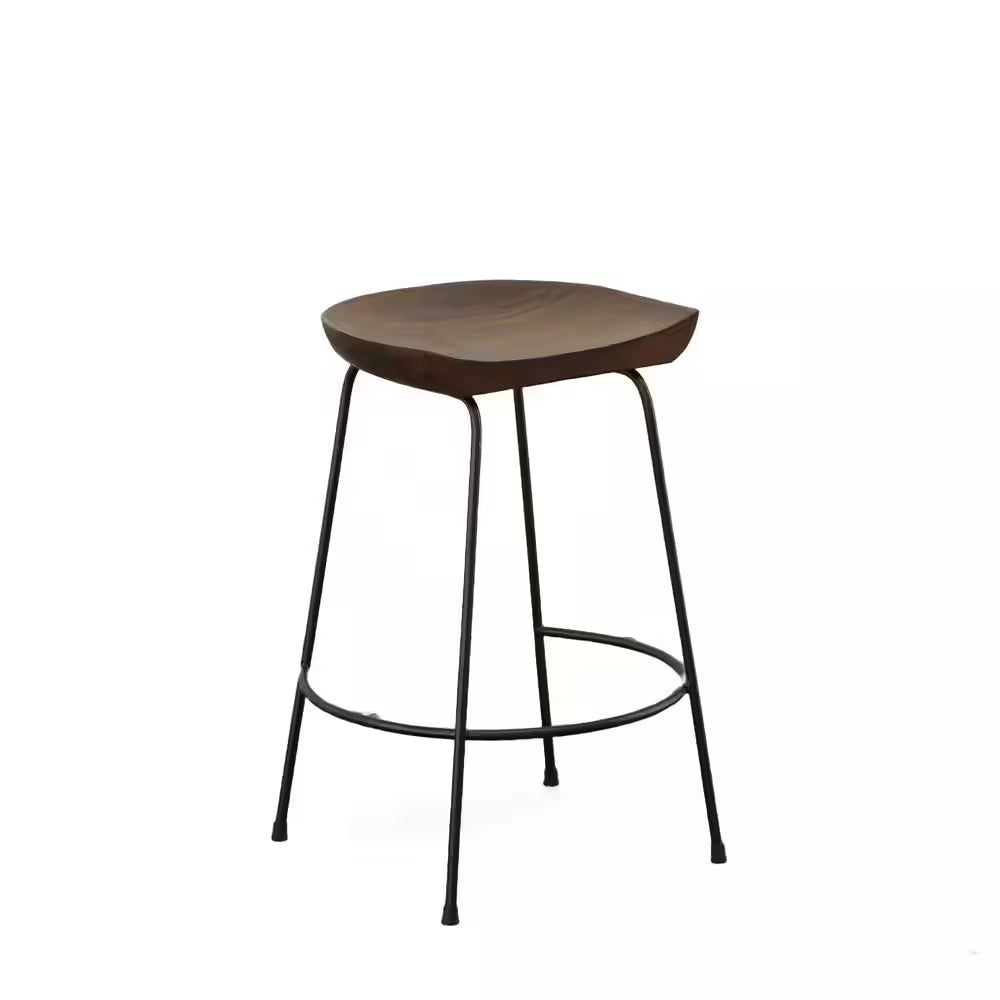 Diya 25 In. Chestnut Stationary Stool (Set of 2)