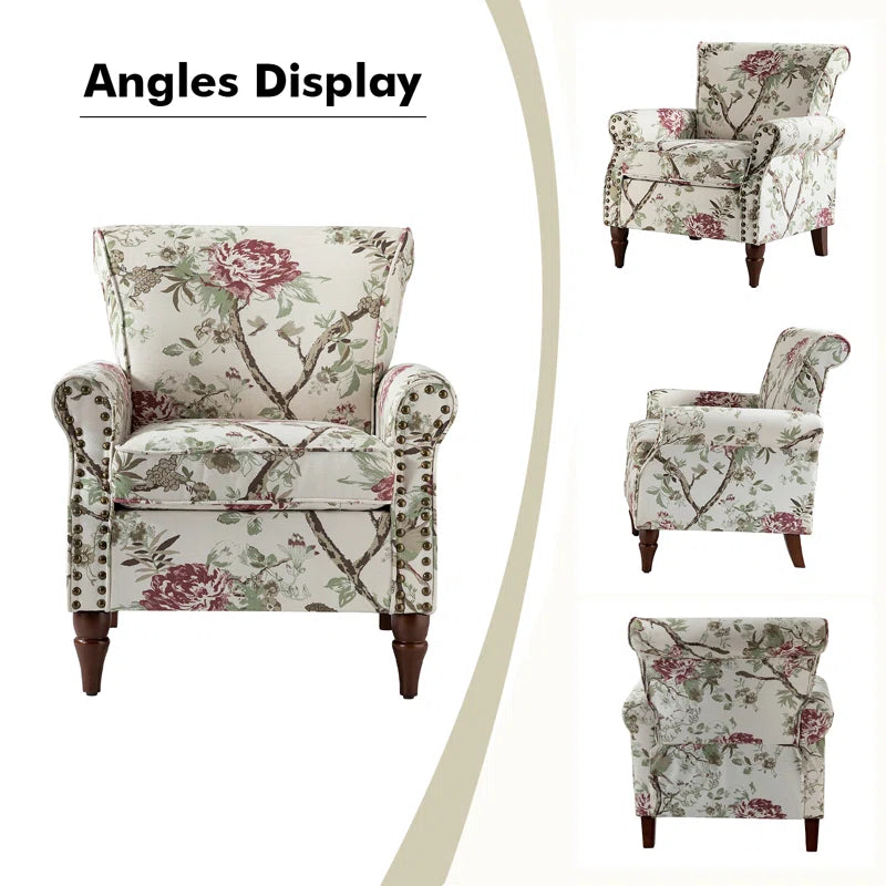 Asul Armchair with Nailhead Trim