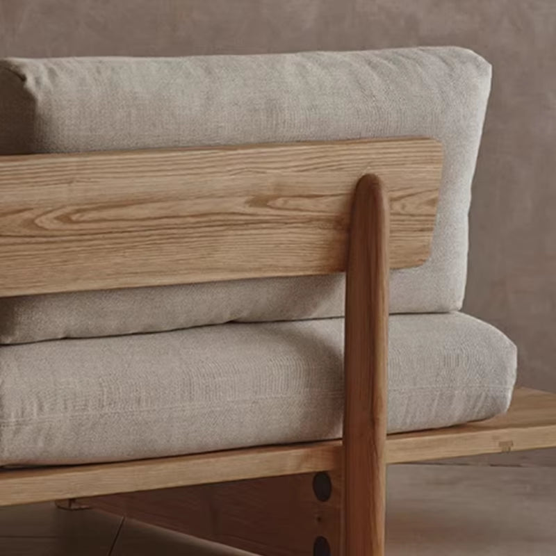 Modern Italian Living Room Sofas Beige Designer Minimalist Armchair Sofas Lounges Nordic Wooden Canape Salon Home Furniture