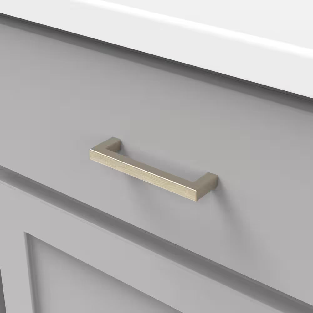 Skylight Collection Pull 3-3/4 In. (96Mm) Center to Center Satin Champagne Bronze Bar Cabinet Pull
