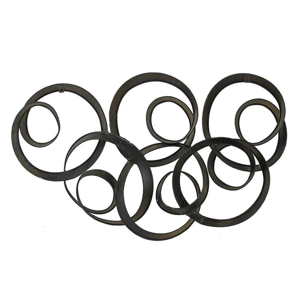 Anky Iron 21.8 In. X 38.4 In. Gold Wall Architectural Decor Seretha Gold Leaf Wall Decor