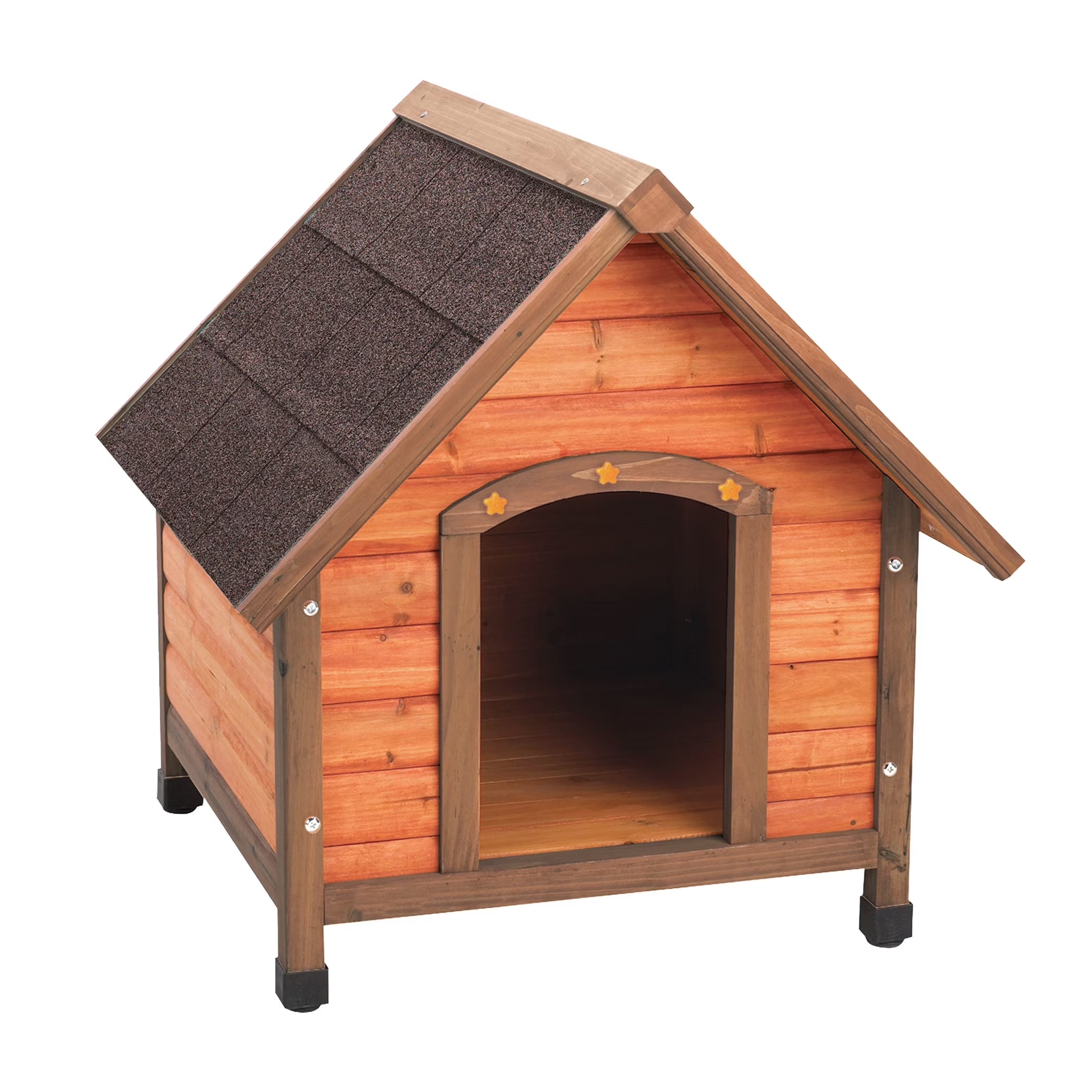 Premium plus A-Frame Waterproof Wood Dog House with Adjustable Feet, Small