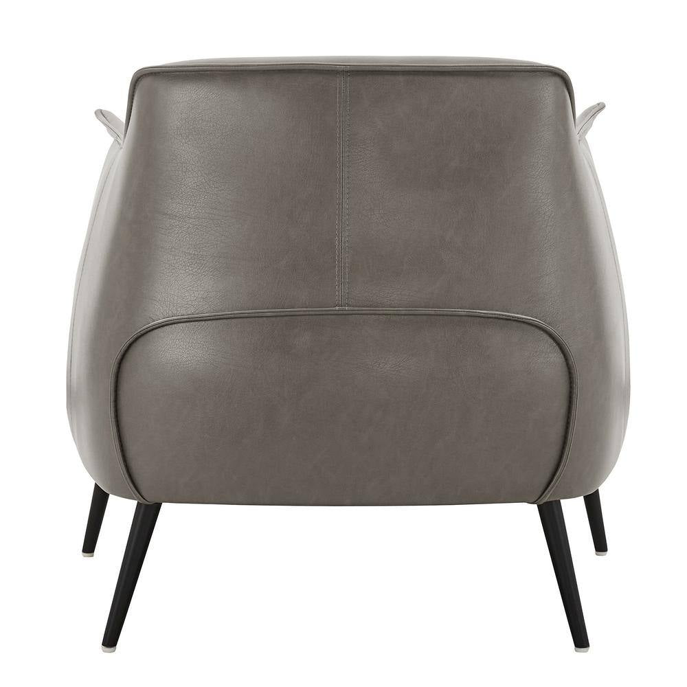 Grey Leather Gel Armchair